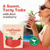 Cranberry Vanilla Cocktail/Mocktail Mixer - Single Packets