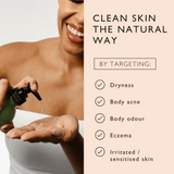 Natural Hand + Body Wash with Lemongrass - Travel Size