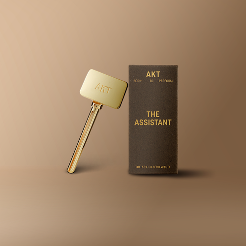 AKT deodorant tube key metal tool for squeezing every last drop from deodorant balm.