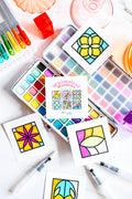 Whimsical Windows Mini Coloring Book | Pocket-Sized Coloring Book for Adults