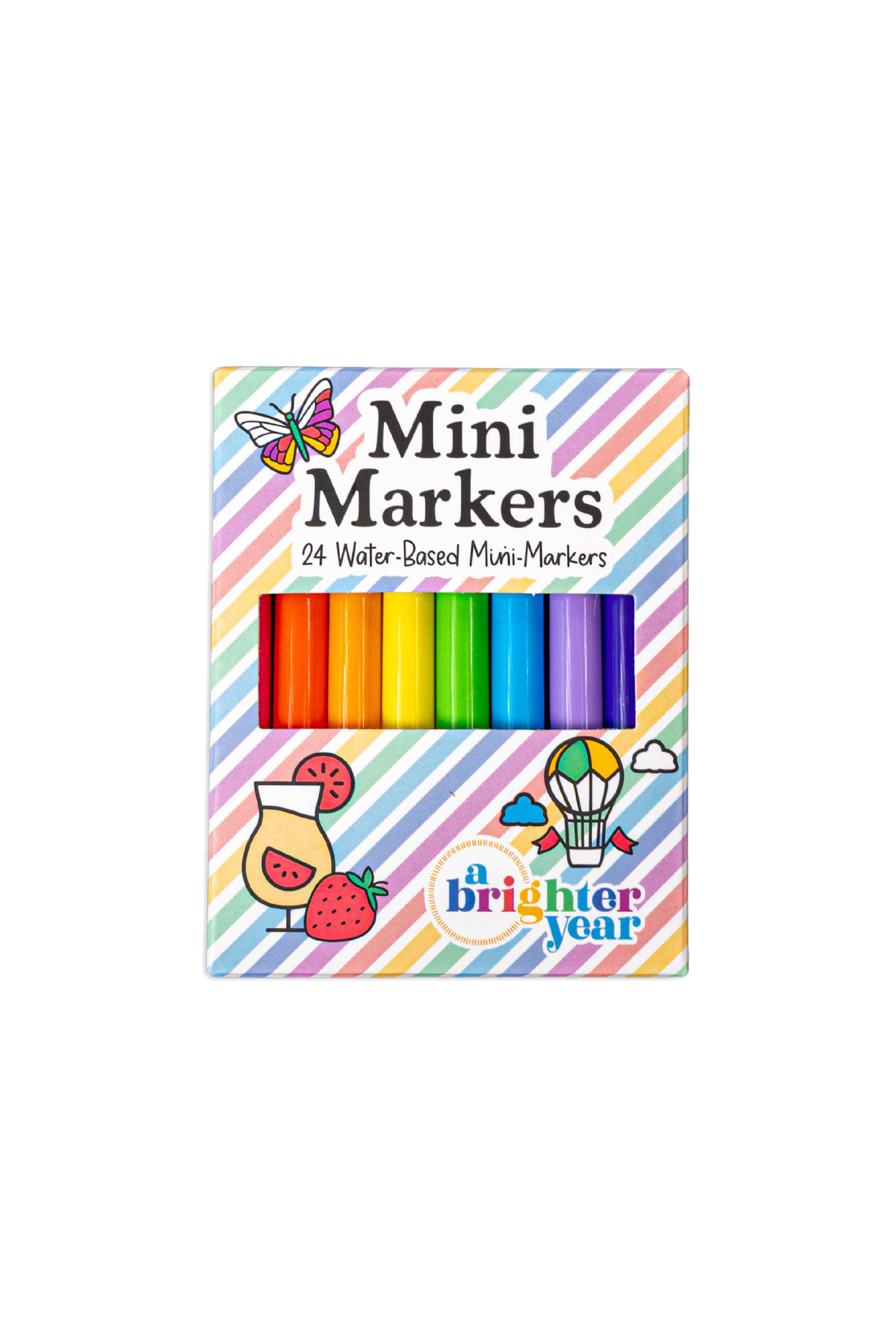 Mini Markers | Set of 24 Pocket-Sized Coloring Markers