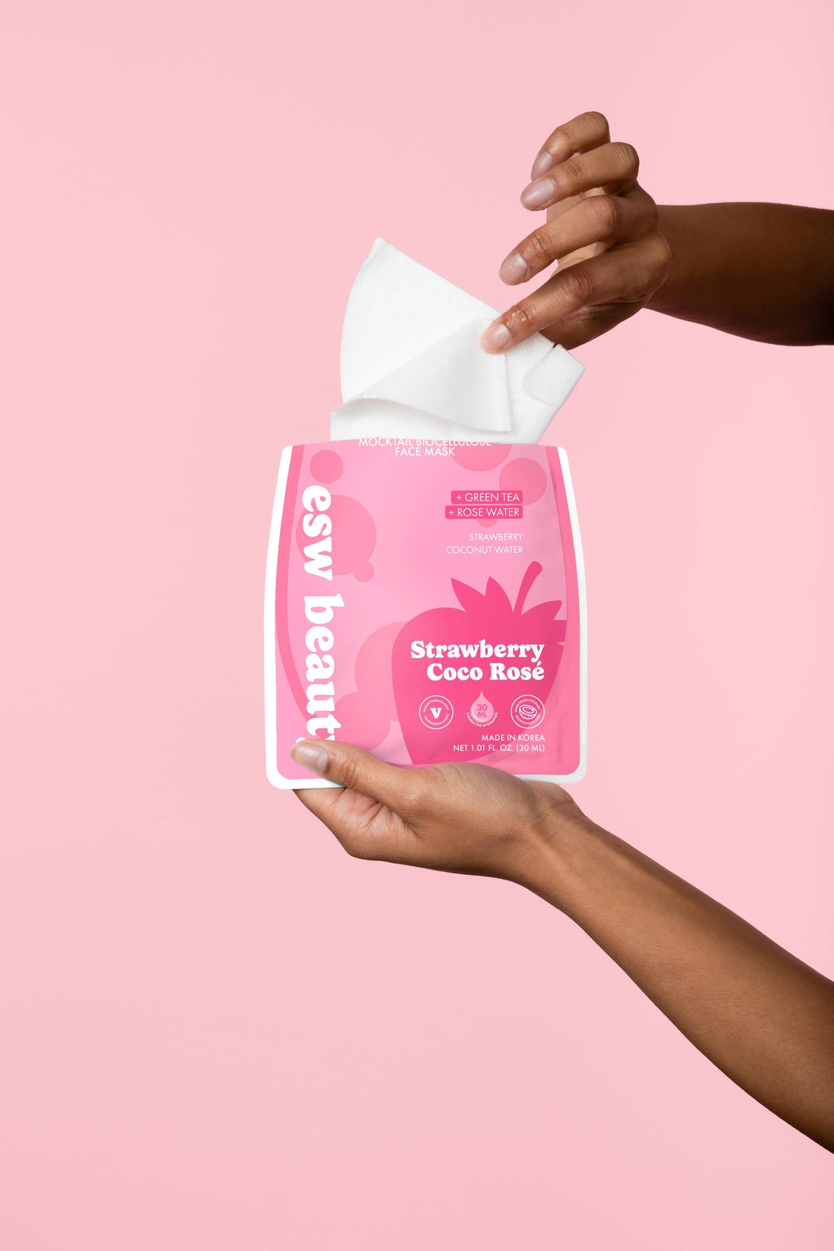 Strawberry Coco Rosé Soothing Biocellulose Sheet Mask