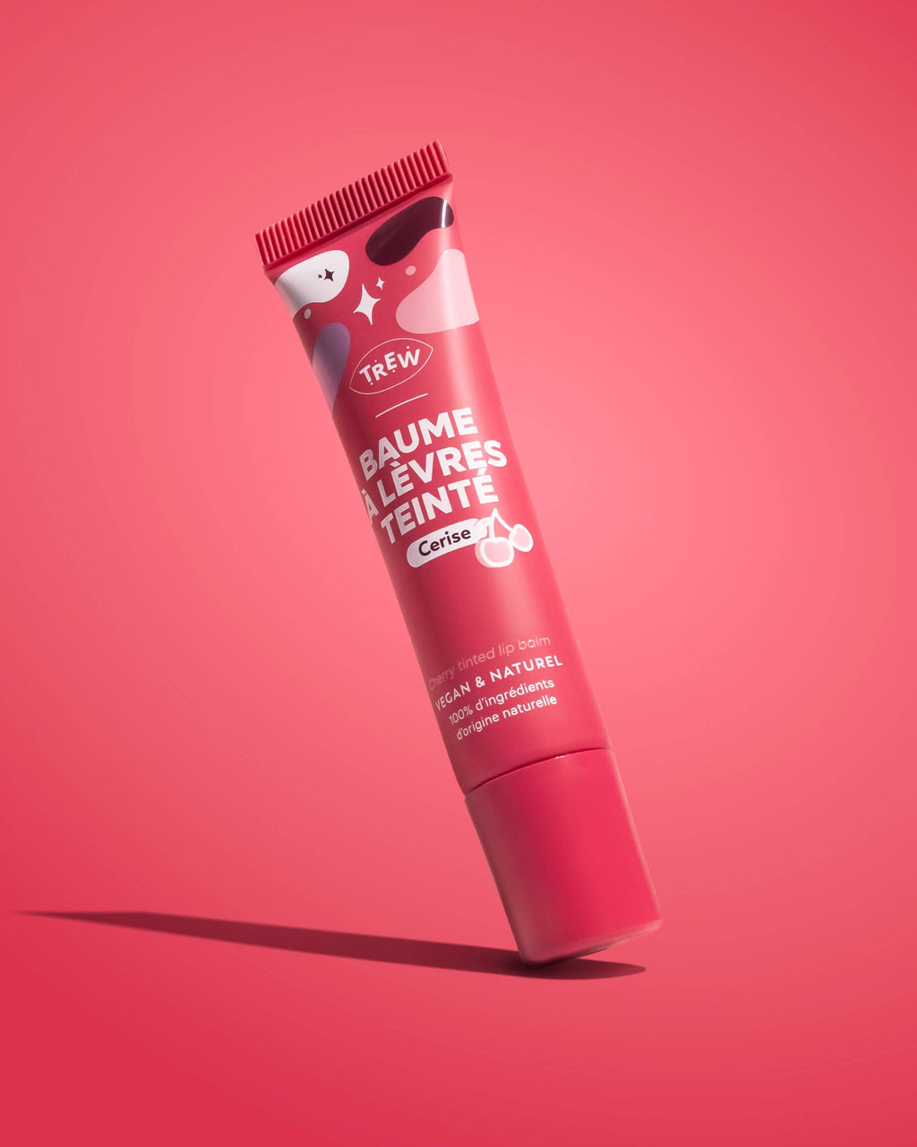 Cherry Lip Balm – Natural Tinted Lip Care with Pearly Finish