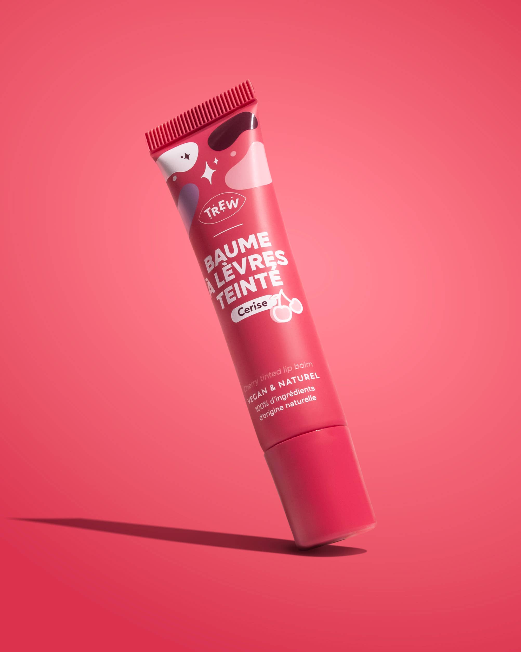 Cherry Lip Balm – Natural Tinted Lip Care with Pearly Finish