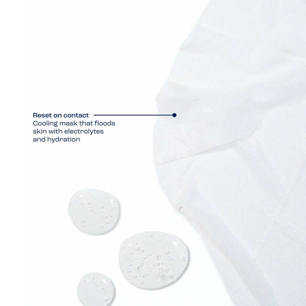 SunDown Restoration Electrolyte Sheet Mask (Pack of 4) | Cooling Post-Sun Recovery Mask