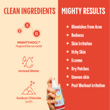 Mighty Mist Clear Skin Spray | Hypochlorous Acid Facial Spray for Acne, Eczema, Rosacea