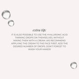 Hyaluronic Acid Self Tanning Drops | Customizable Glow for Face & Body