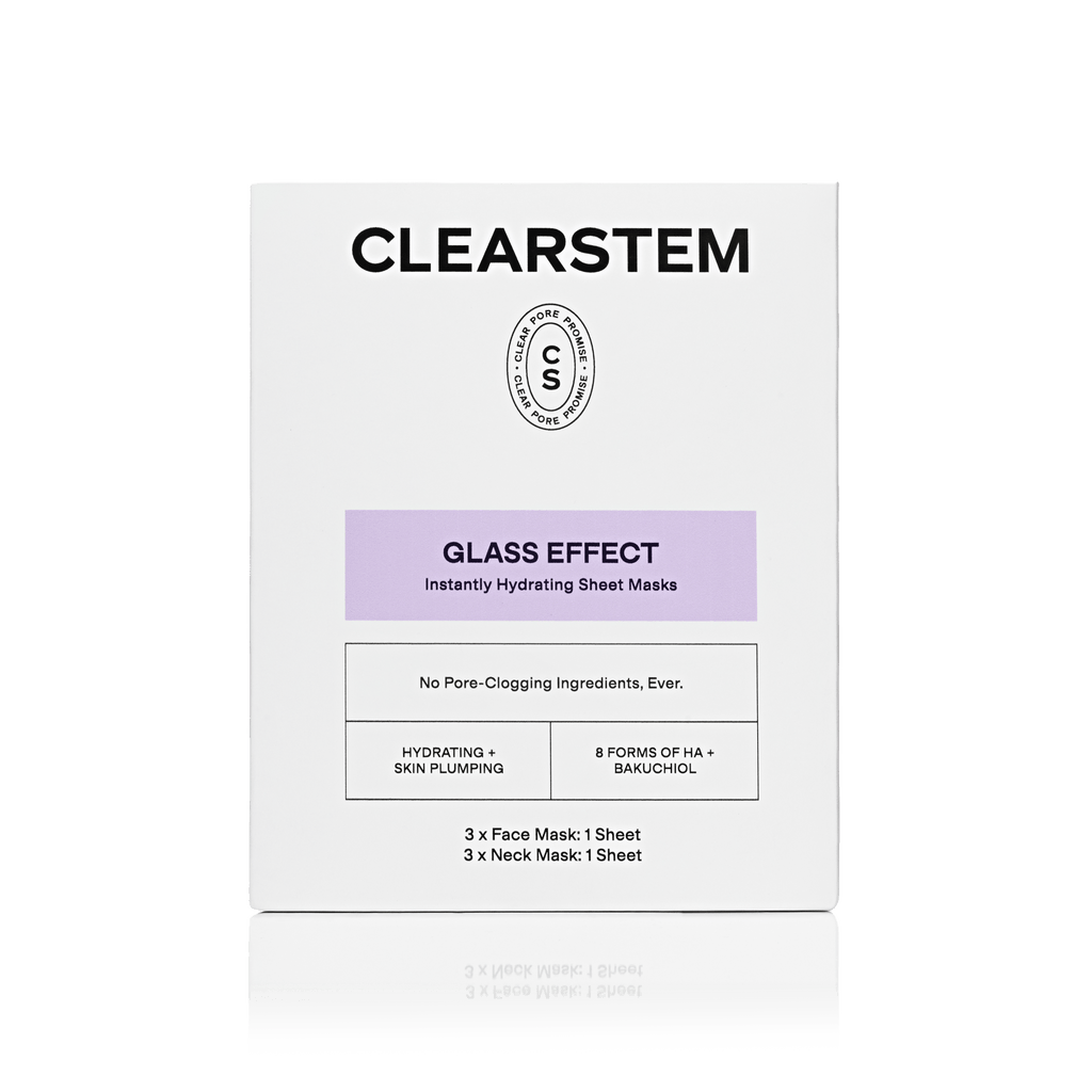 GLASS EFFECT® Instant Hydrating Face + Neck Sheet Mask | Deep Hydration + Barrier Support