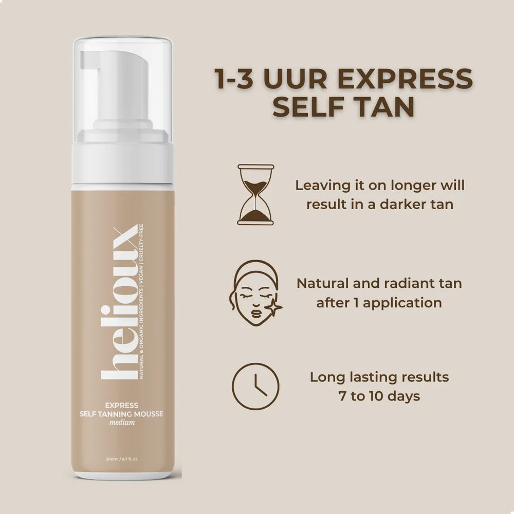 Self Tanner Mousse 1-3 Hour Express Tan | Medium Shade