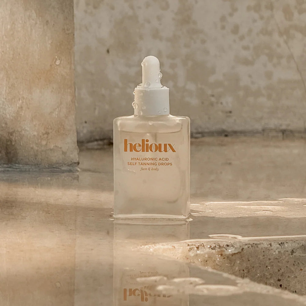 Hyaluronic Acid Self Tanning Drops | Customizable Glow for Face & Body