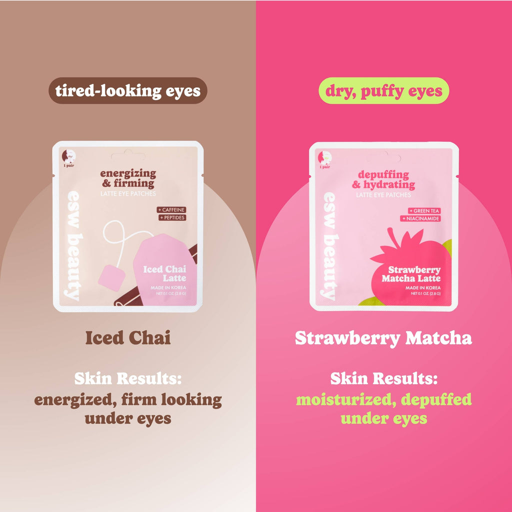 Strawberry Matcha Latte Depuffing & Hydrating Eye Patches