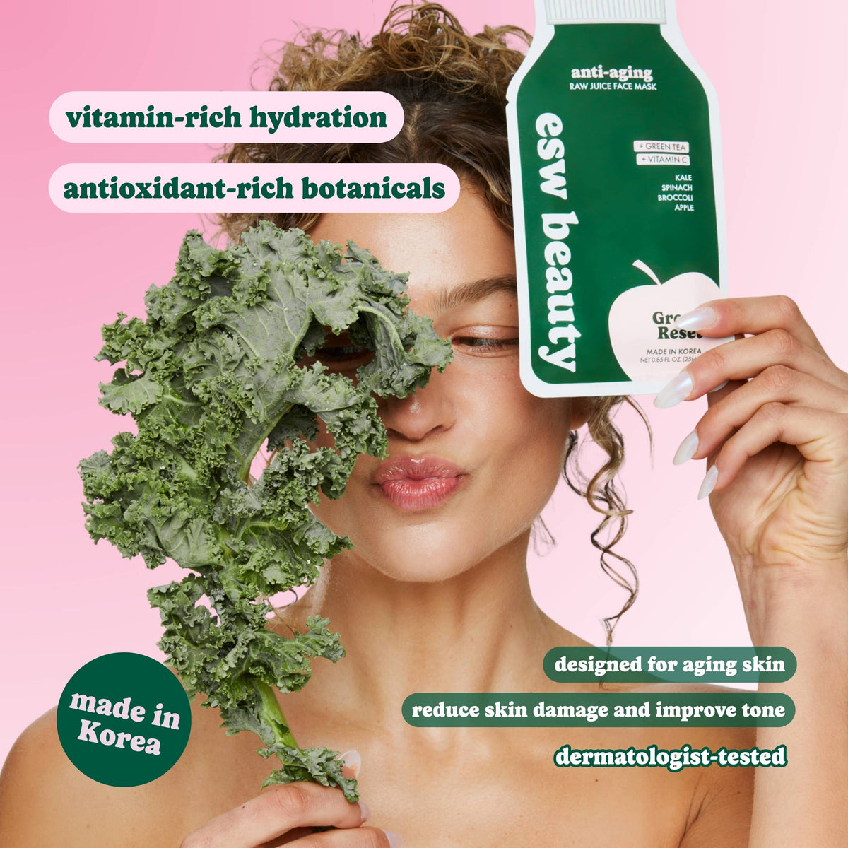 Green Reset Anti-Aging Raw Juice Mask