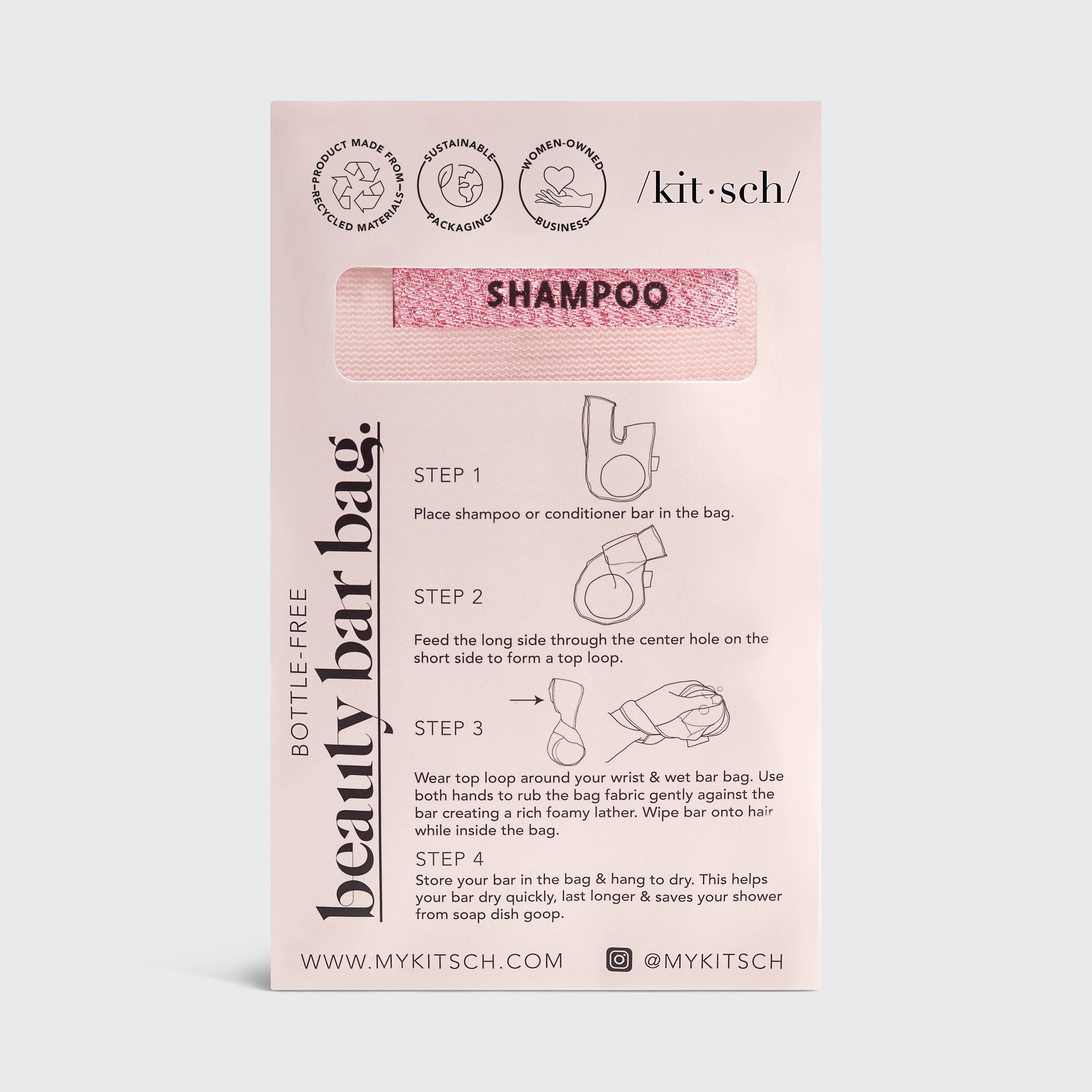Shampoo Bar Saver Bag | Eco-Friendly Storage for Solid Shampoo