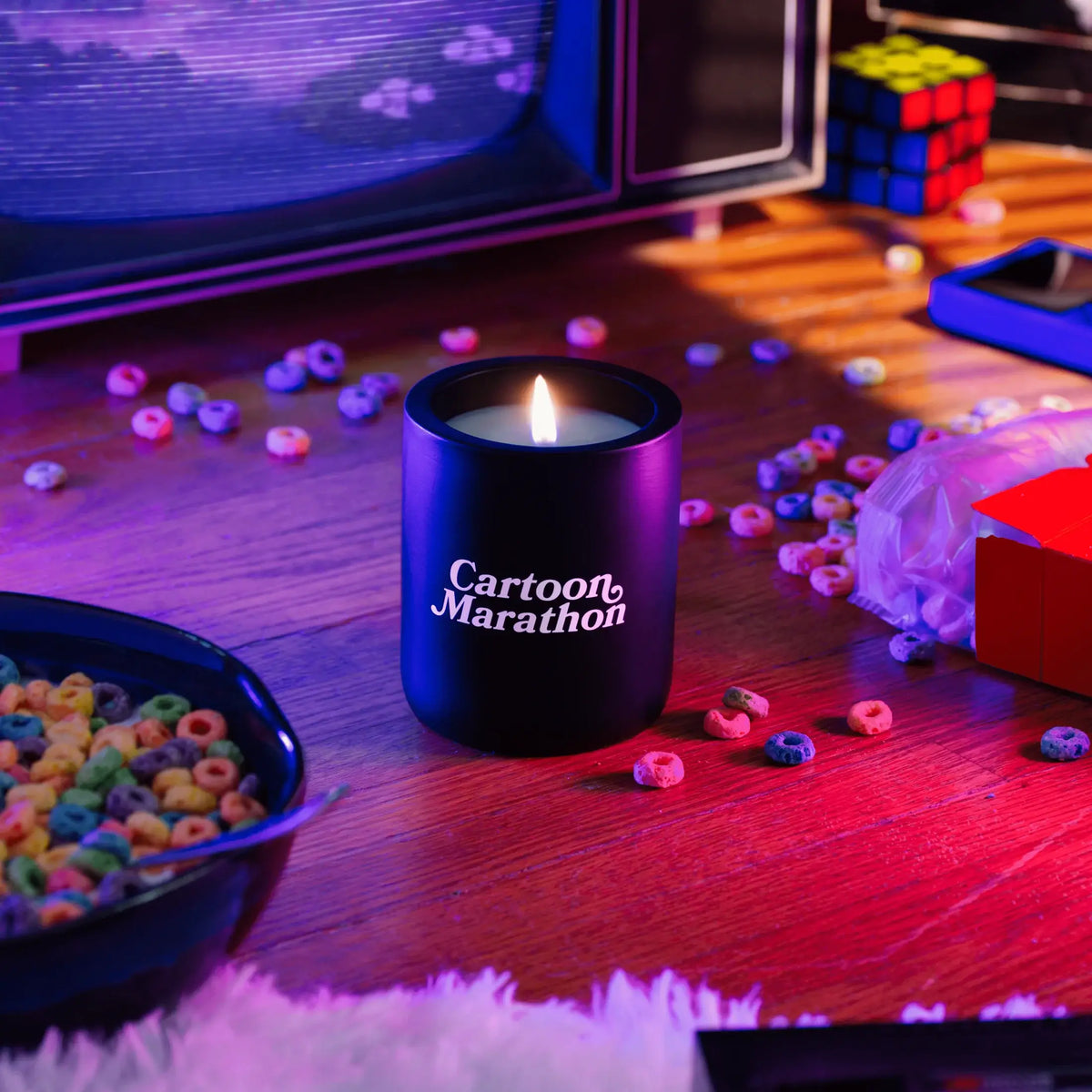 Cartoon Marathon Scented Soy Hand-Poured Candle