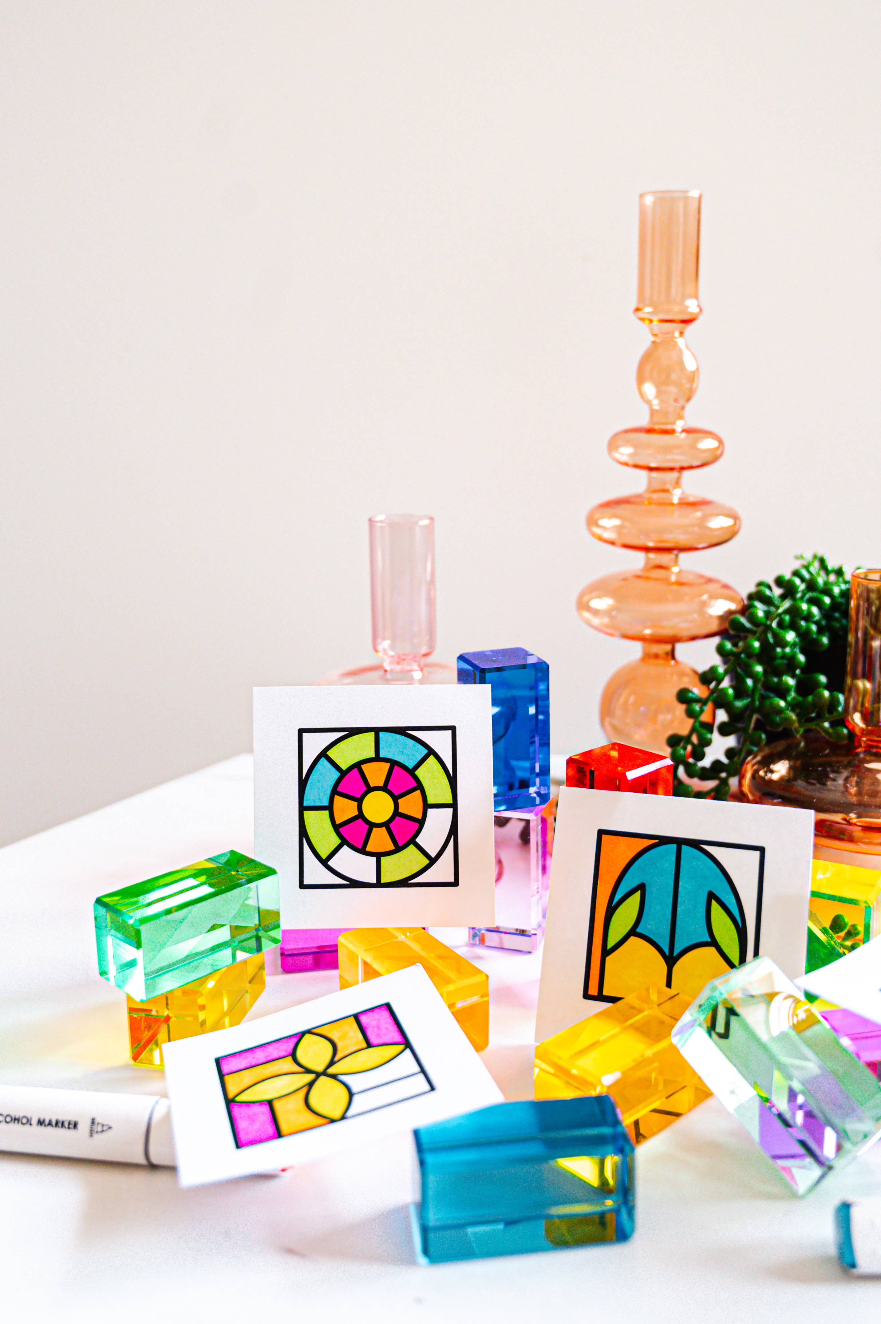 Whimsical Windows Mini Coloring Book | Pocket-Sized Coloring Book for Adults