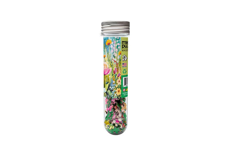 MicroPuzzles Bright Blooms Mini Puzzle | 150-Piece Floral Jigsaw Puzzle