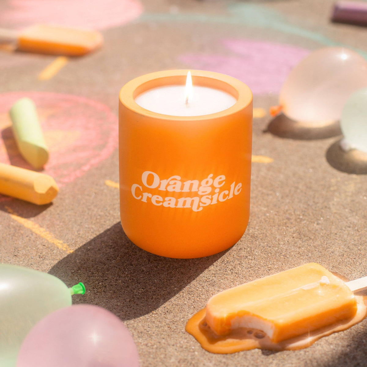 Orange Creamsicle Scented Soy Hand-Poured Candle