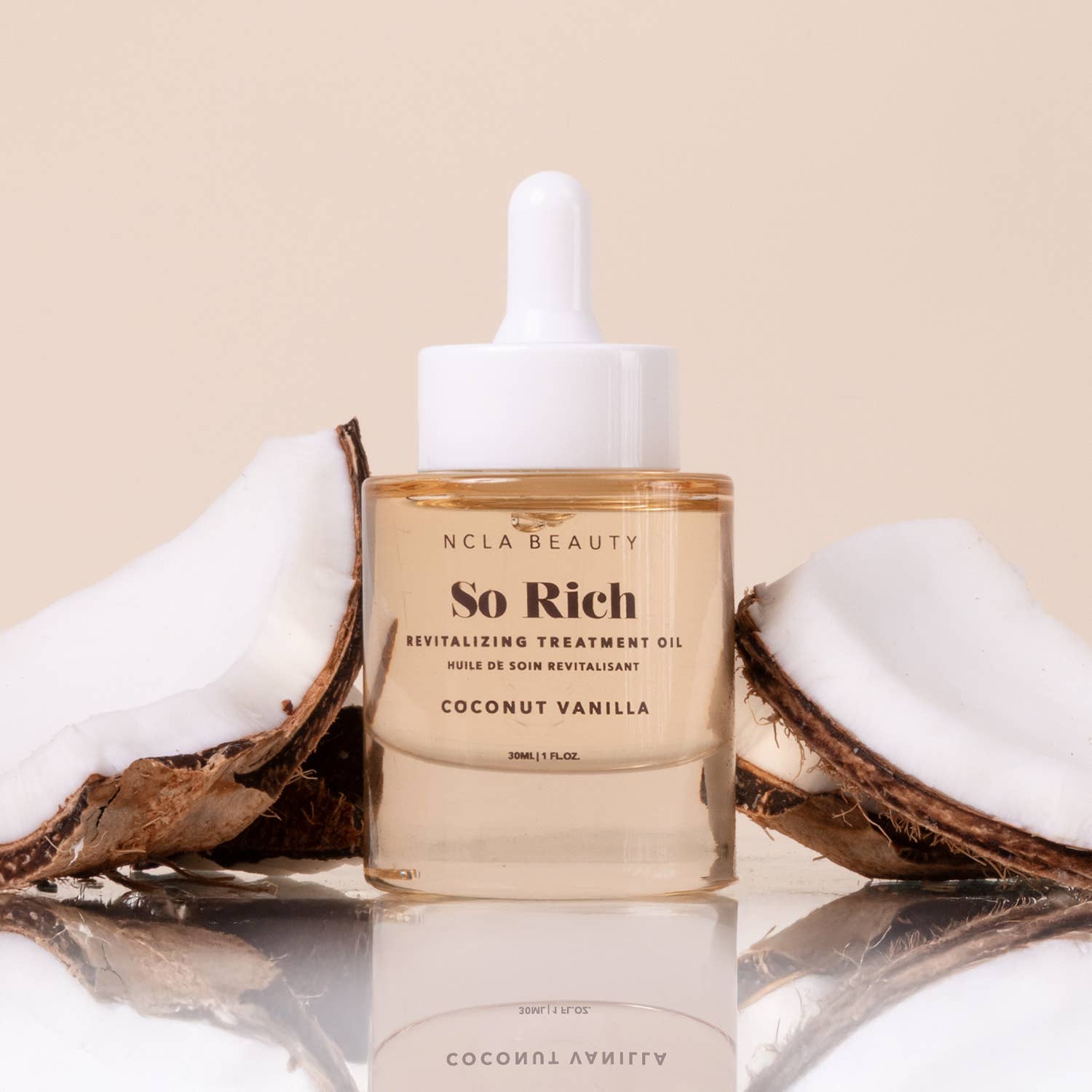 Coconut Vanilla Body Oil | Nourishing Vitamin E Treatment Oil for Soft, Glowing Skin