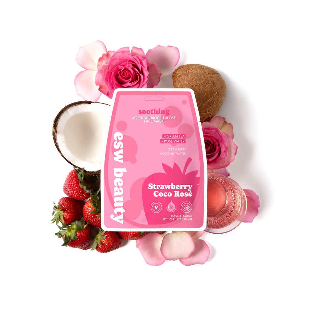 Strawberry Coco Rosé Soothing Biocellulose Sheet Mask