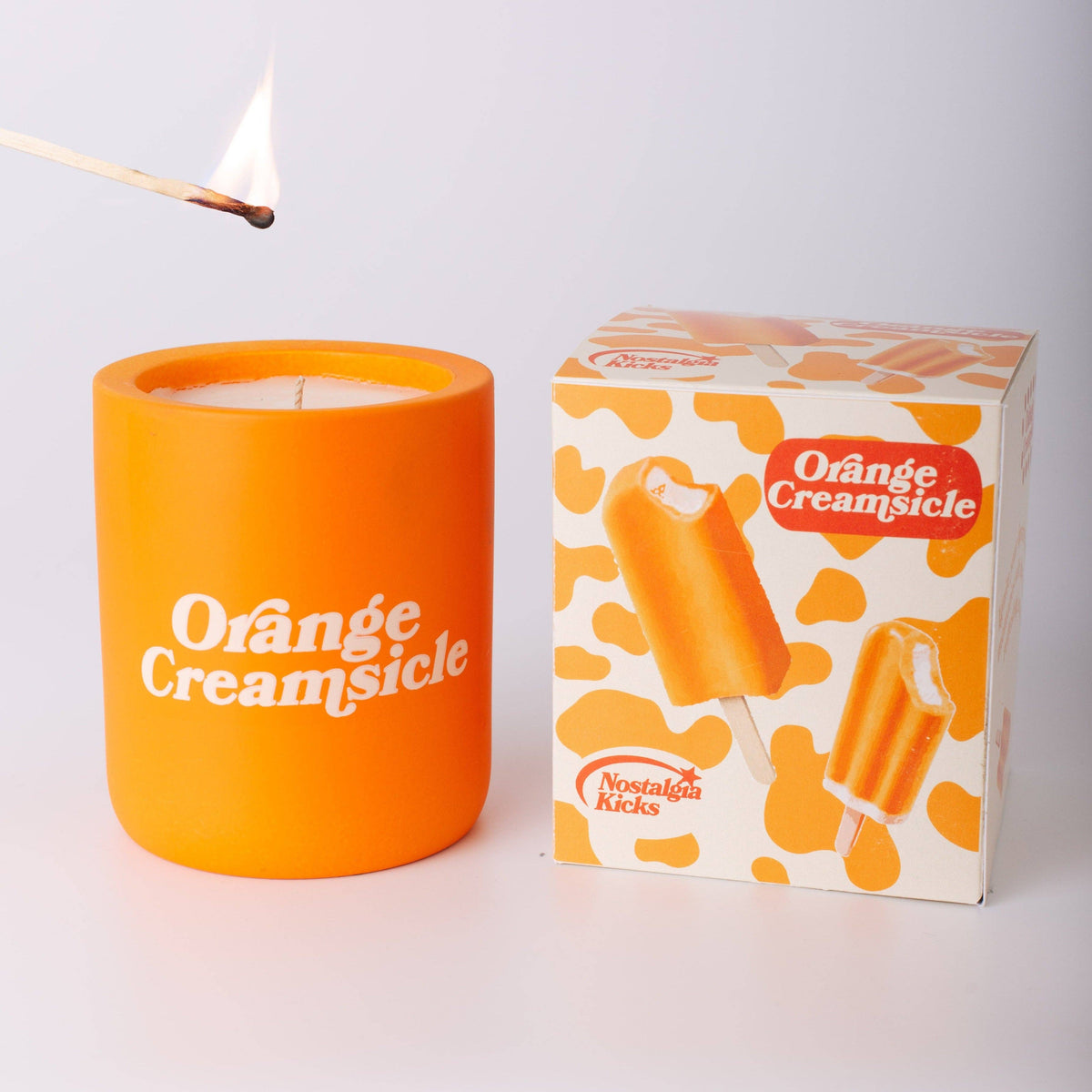 Orange Creamsicle Scented Soy Hand-Poured Candle