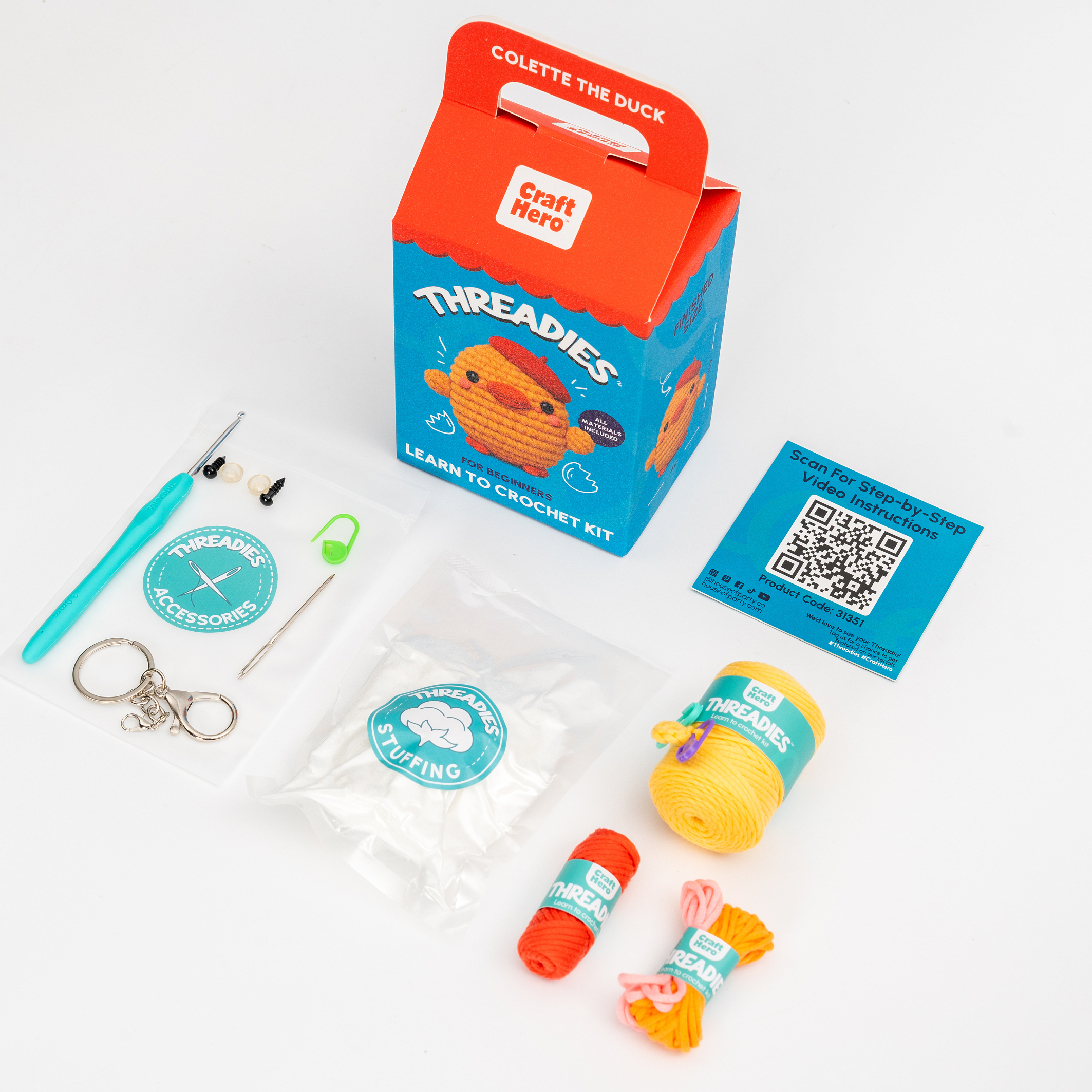 Crochet Kit for Beginners | Colette the Duck
