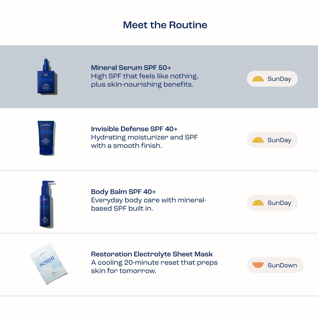 SunDay Mineral Serum SPF 50+ | High-Protection Mineral Face Sunscreen Serum