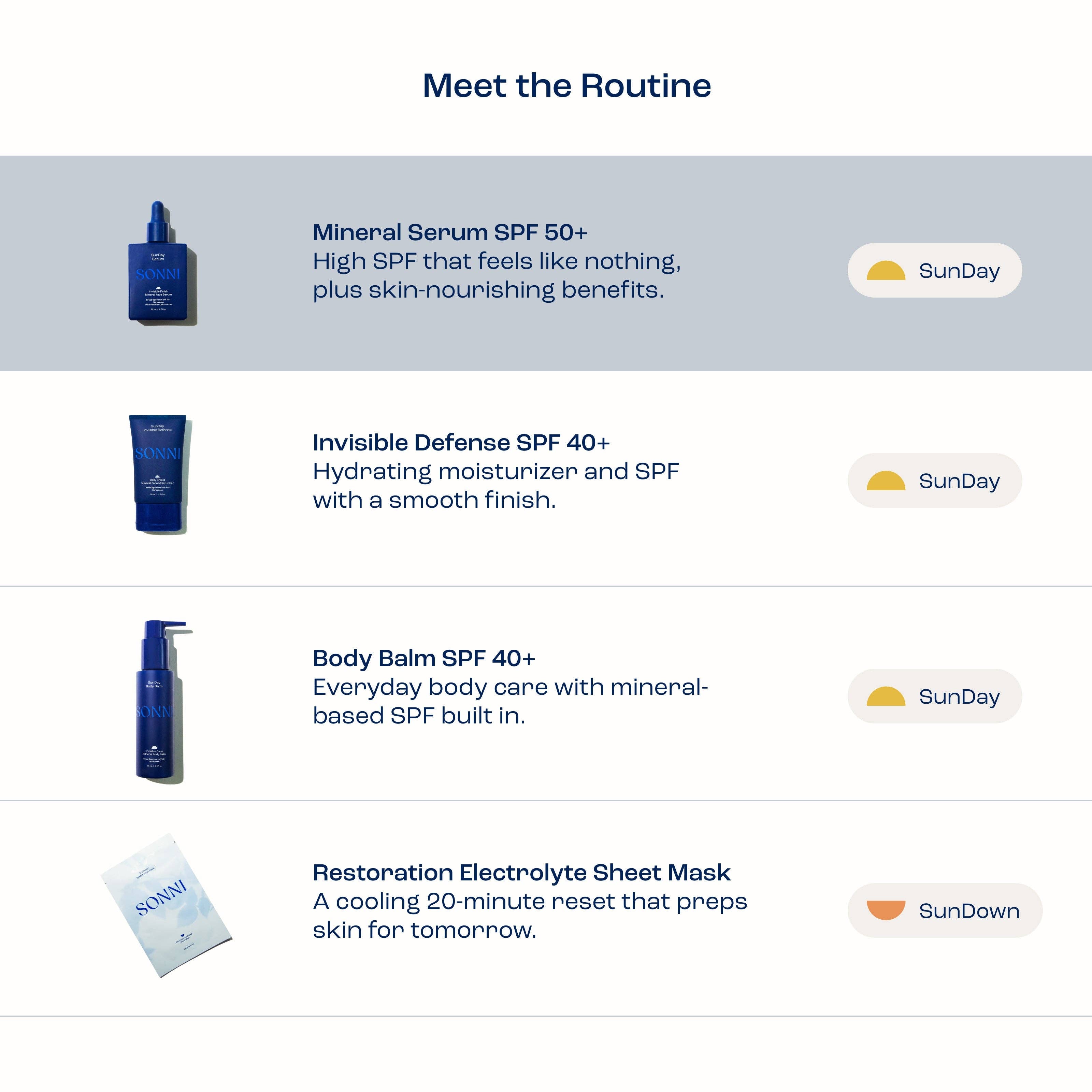 SunDay Mineral Serum SPF 50+ | High-Protection Mineral Face Sunscreen Serum