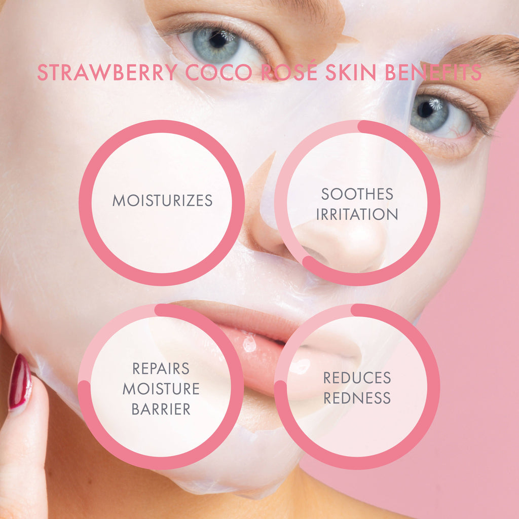 Strawberry Coco Rosé Soothing Biocellulose Sheet Mask