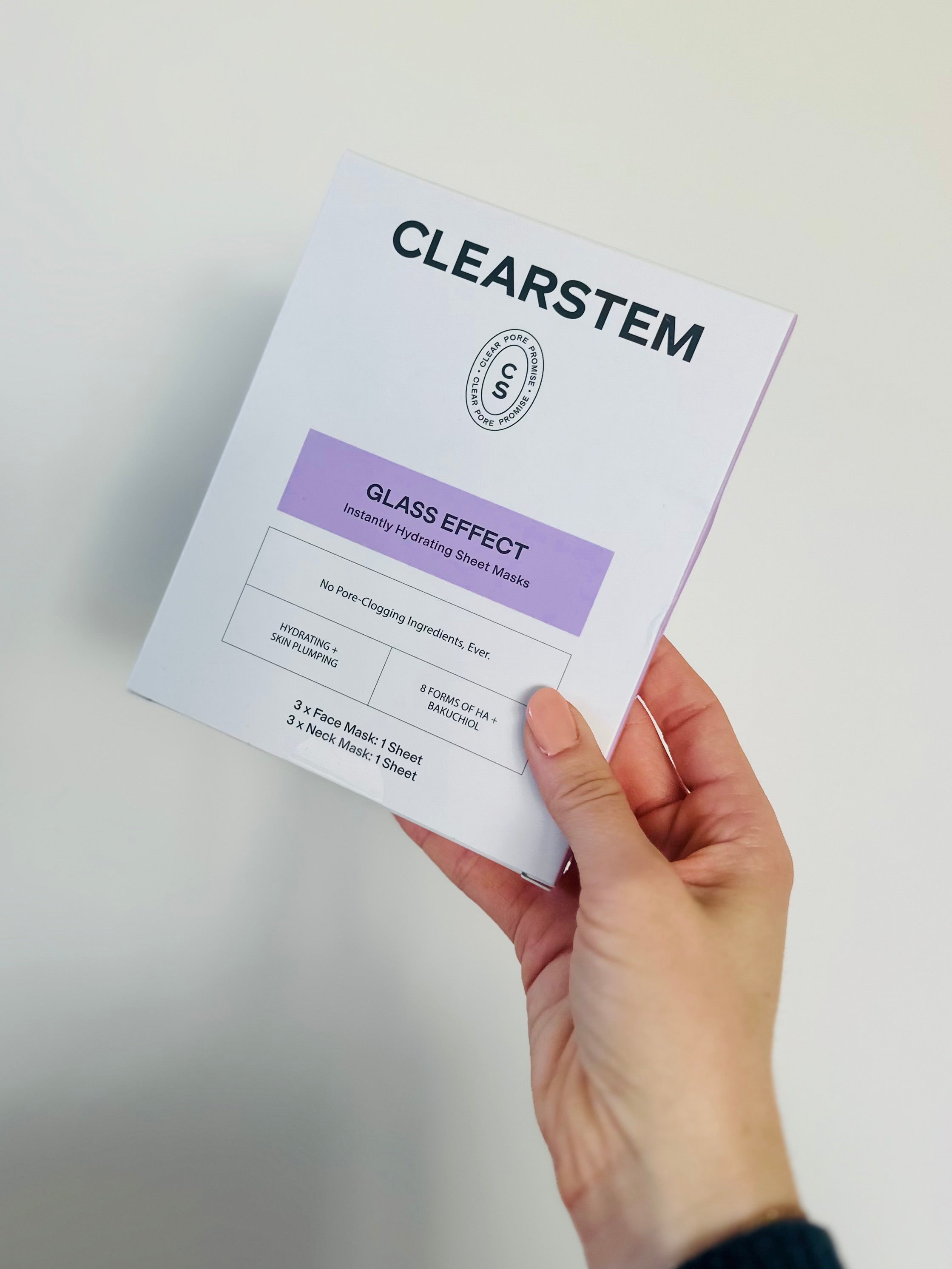 GLASS EFFECT® Instant Hydrating Face + Neck Sheet Mask | Deep Hydration + Barrier Support