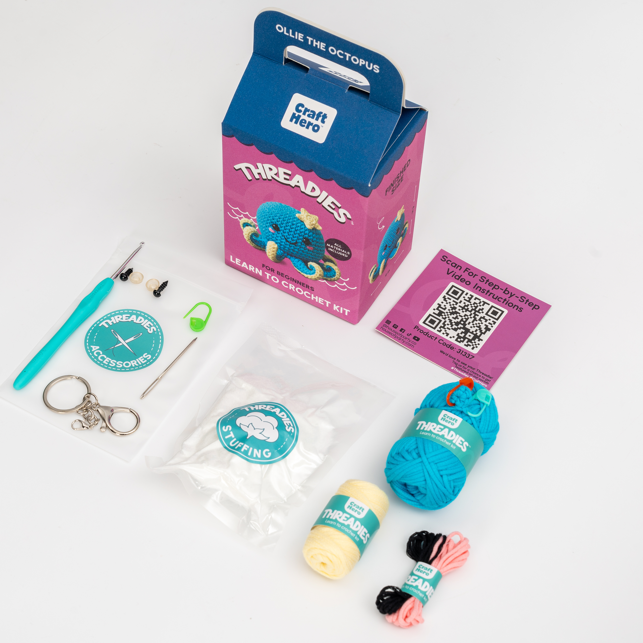 Crochet Kit for Beginners | Ollie the Octopus