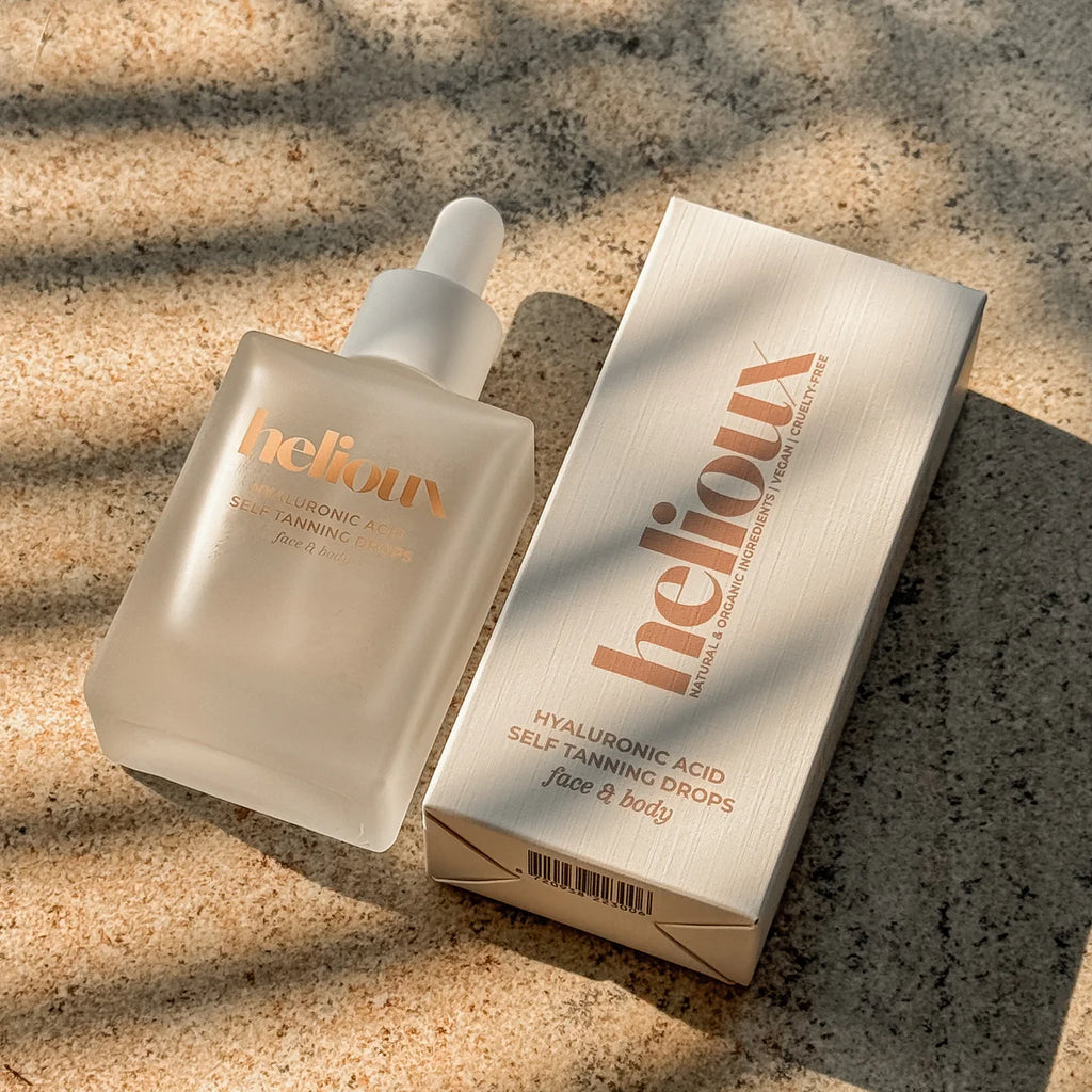 Hyaluronic Acid Self Tanning Drops | Customizable Glow for Face & Body