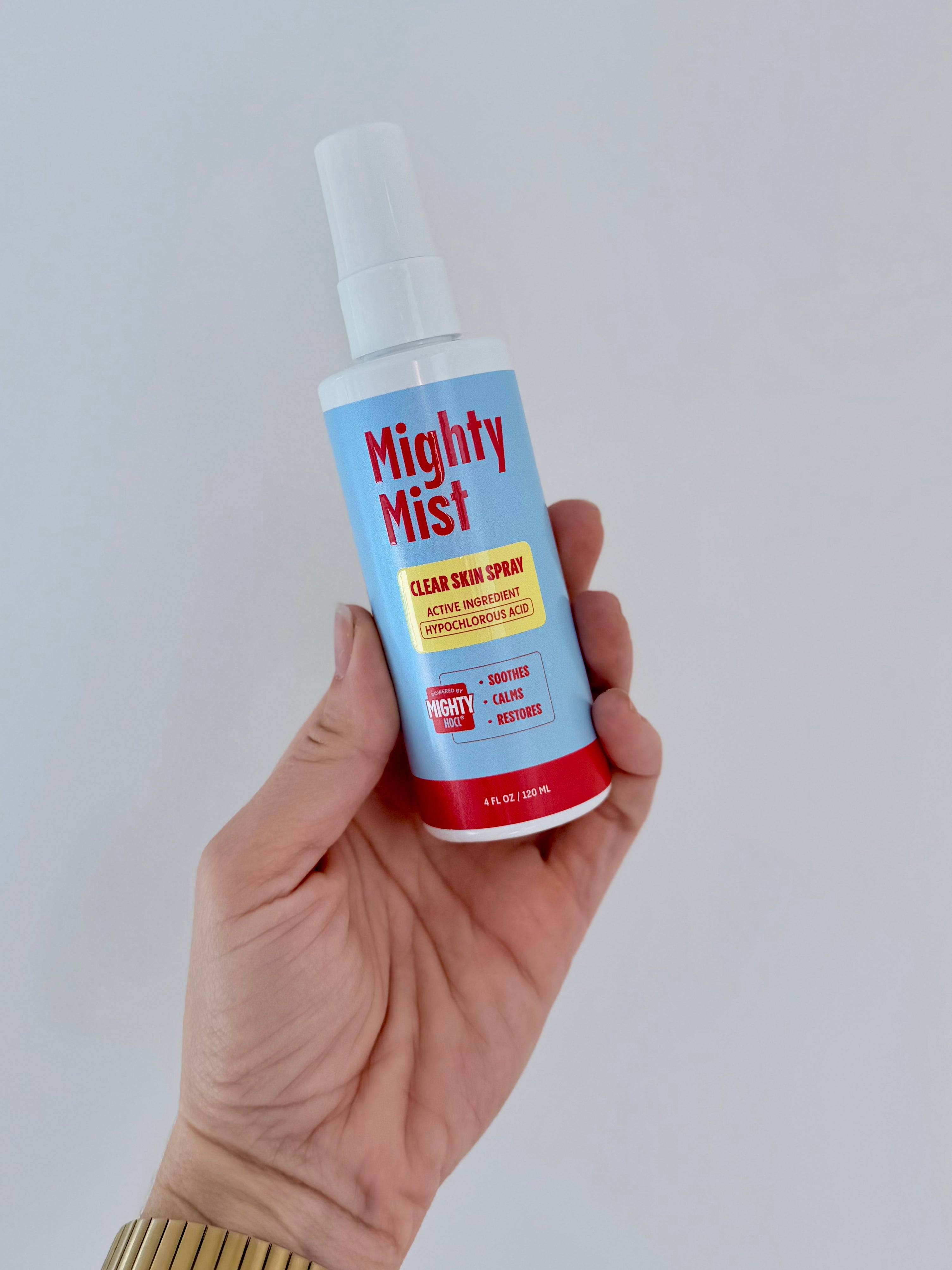 Mighty Mist Clear Skin Spray | Hypochlorous Acid Facial Spray for Acne, Eczema, Rosacea