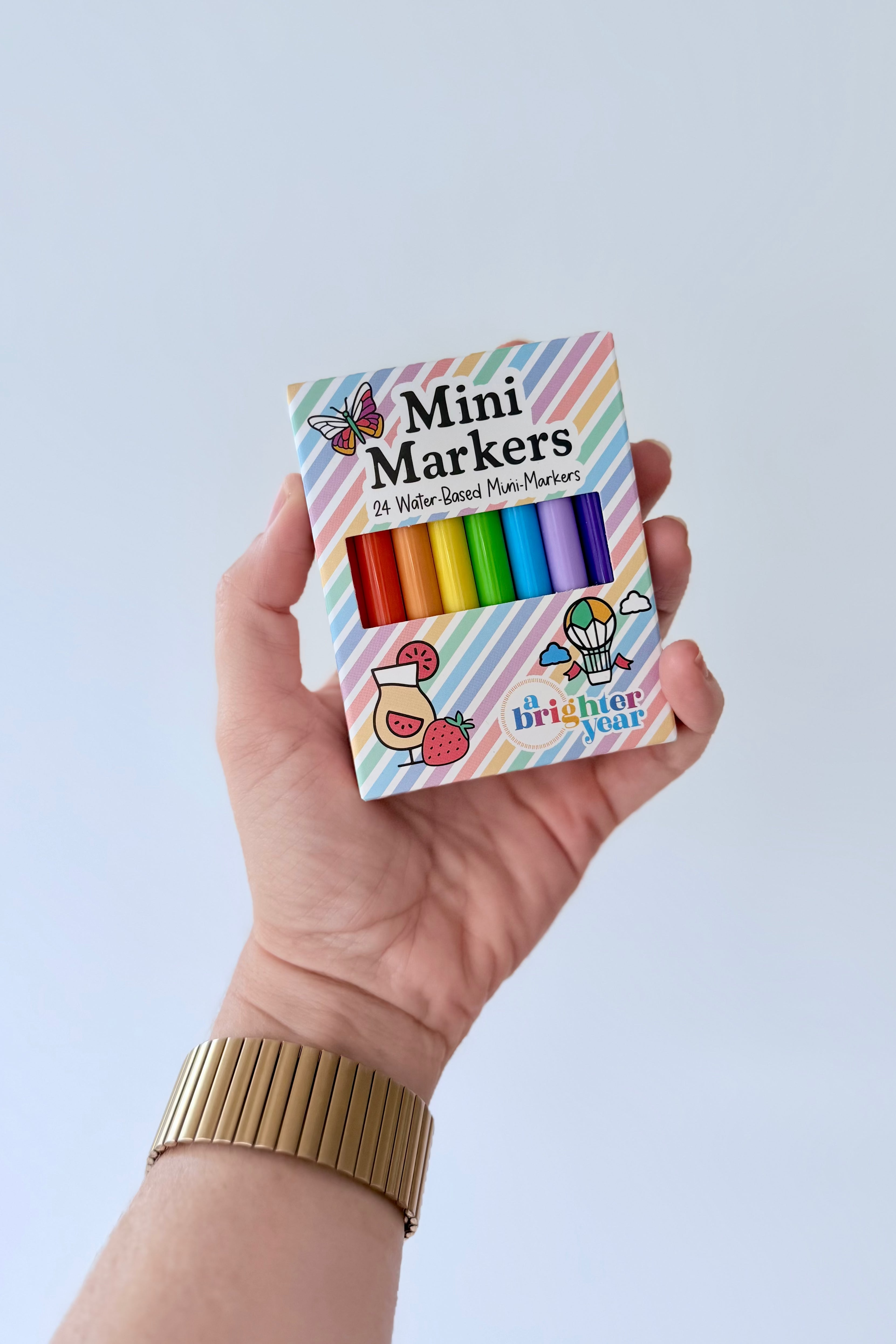 Mini Markers | Set of 24 Pocket-Sized Coloring Markers