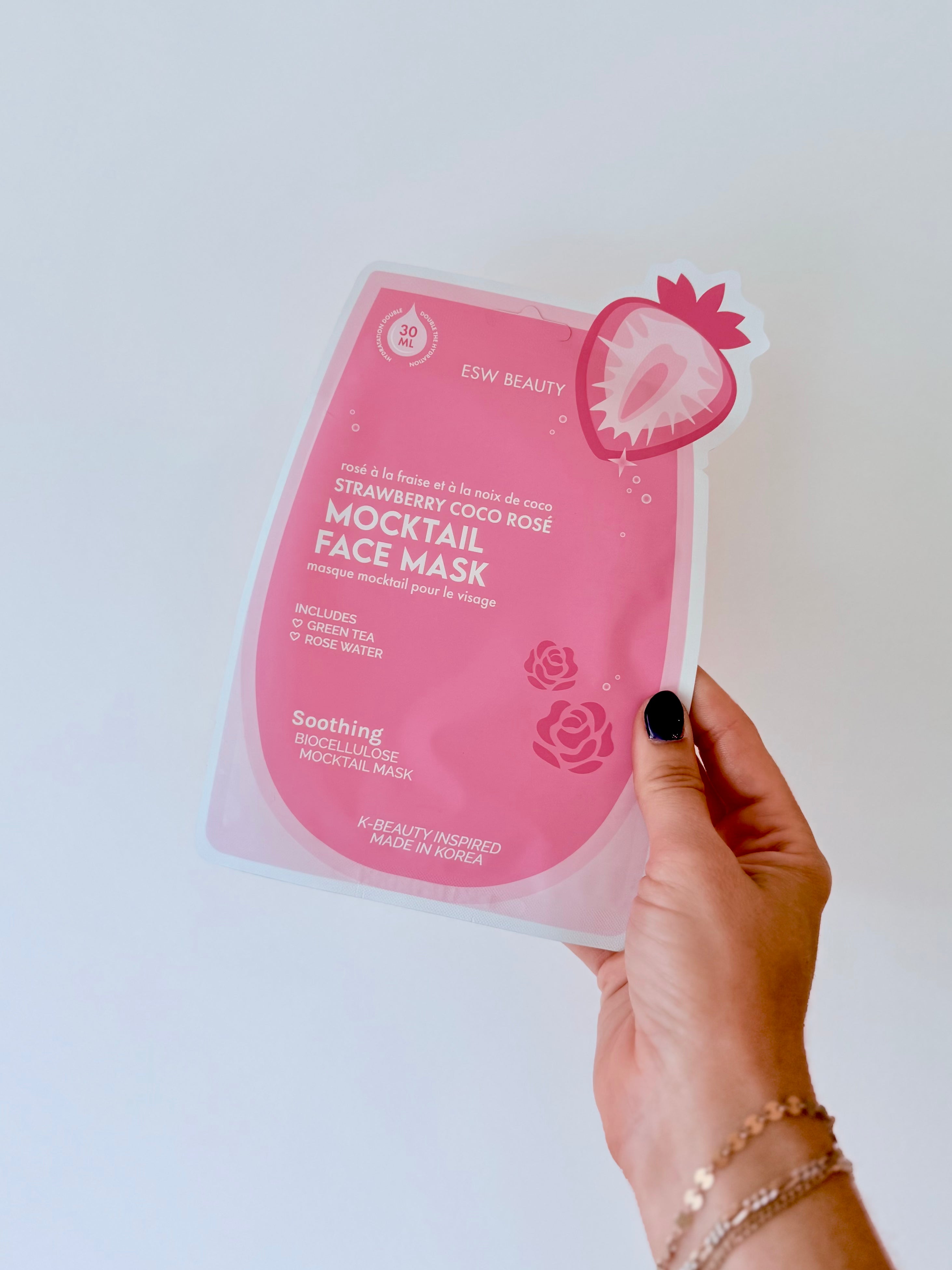 Strawberry Coco Rosé Soothing Biocellulose Sheet Mask