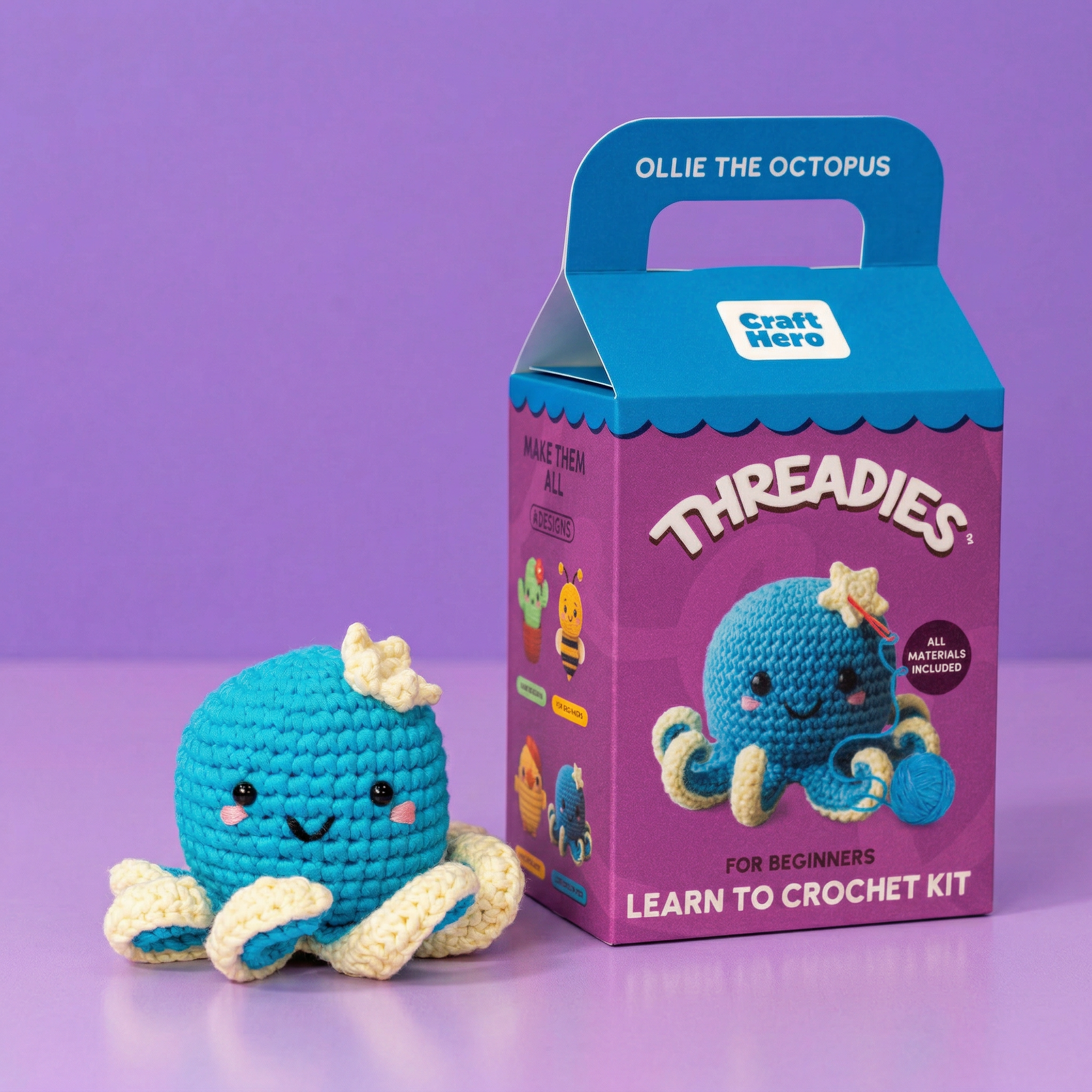 Crochet Kit for Beginners | Ollie the Octopus