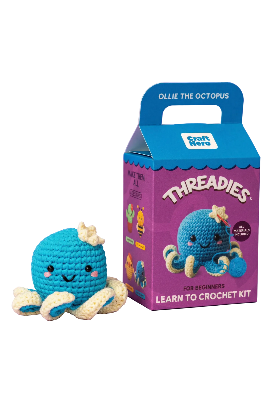 Crochet Kit for Beginners | Ollie the Octopus