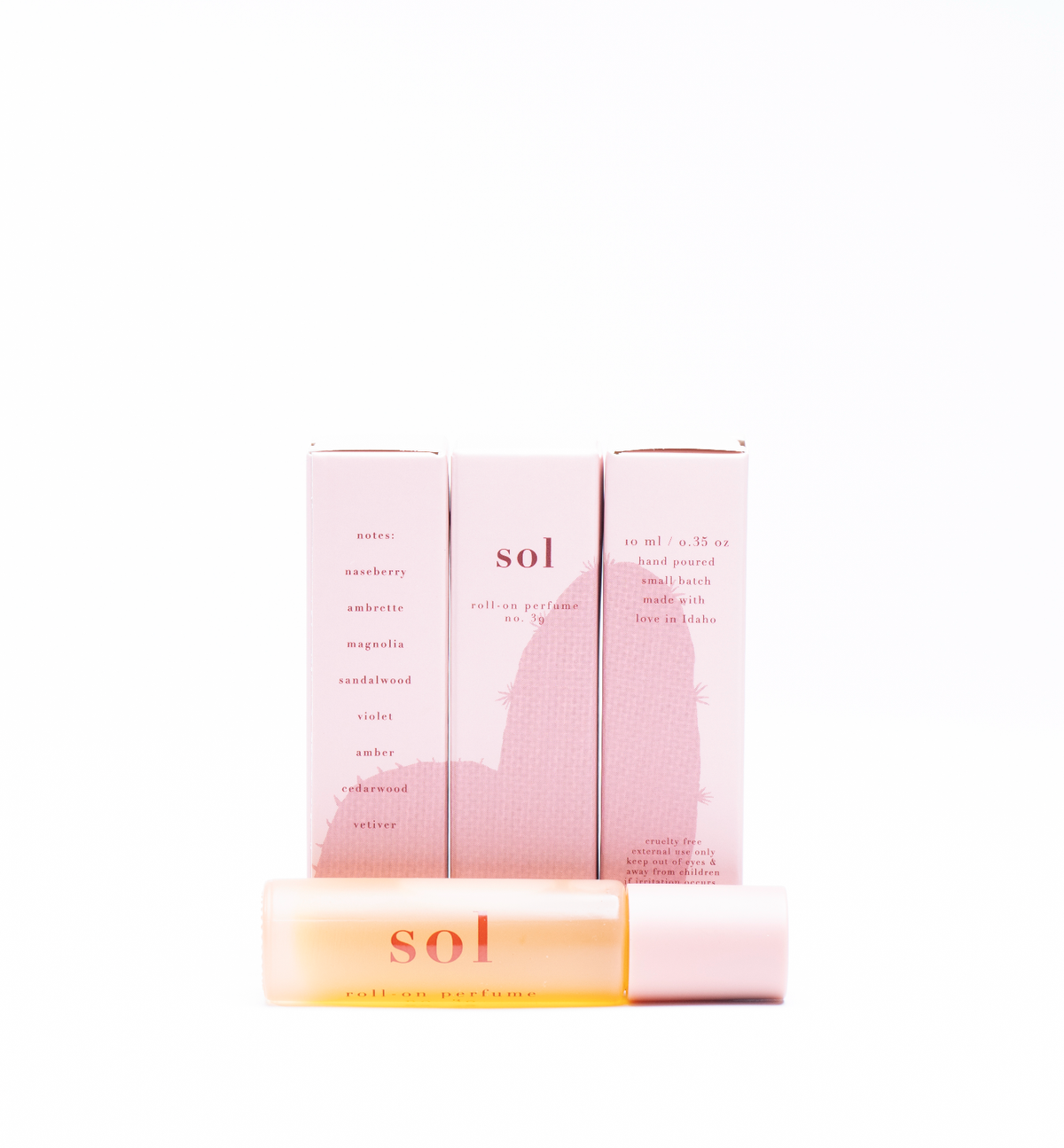 No. 39 sol • clean perfume •  roll-on or eau de parfum options