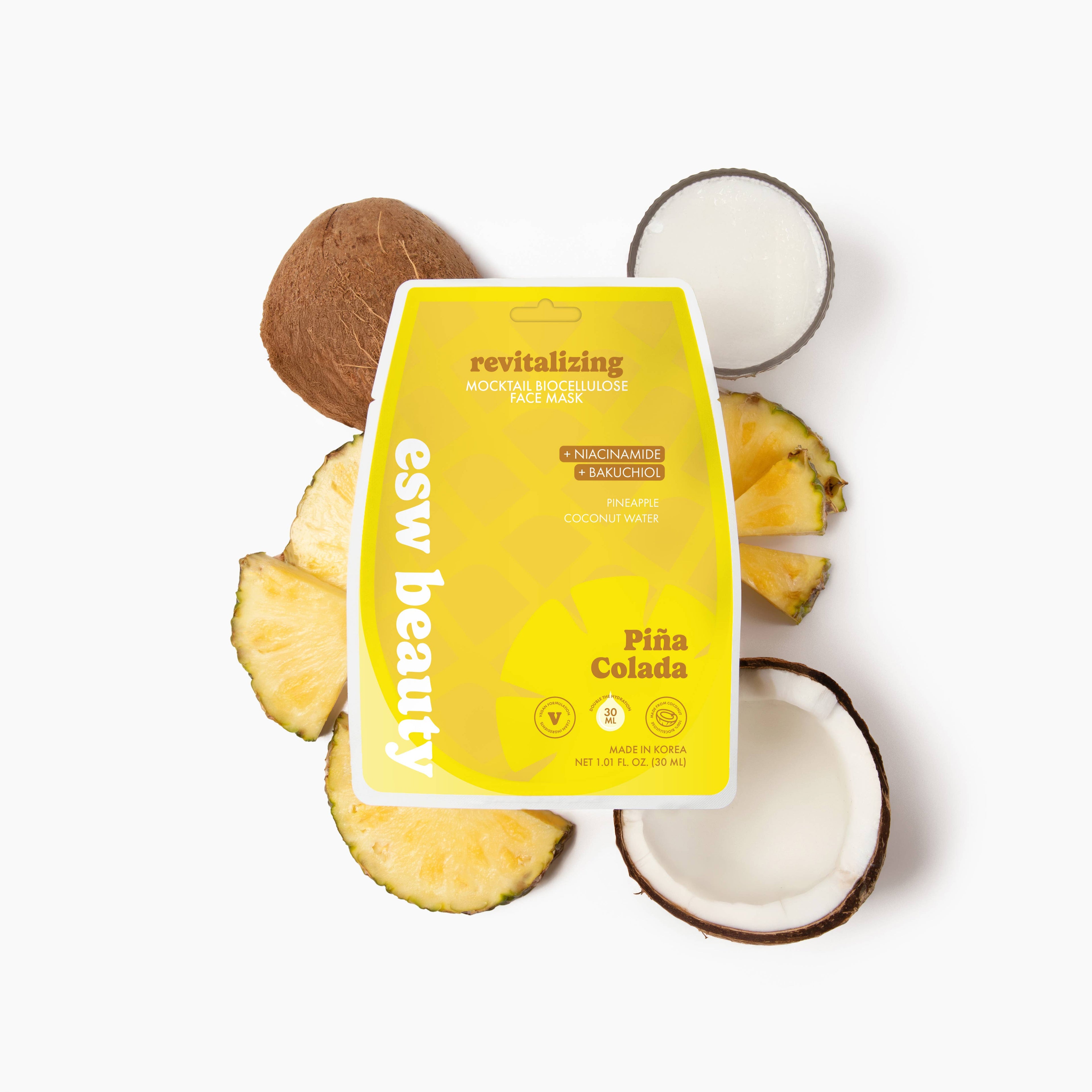 Piña Colada Revitalizing Biocellulose Sheet Mask