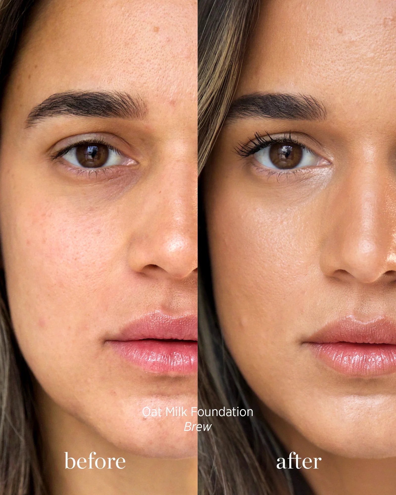 Oat Milk Natural Dewy Liquid Foundation | Lightweight Buildable Coverage