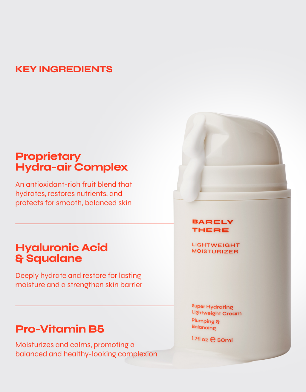 Barely There | Hyaluronic Acid Lightweight Moisturizer