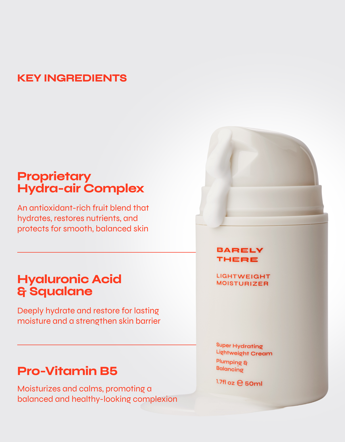 Barely There | Hyaluronic Acid Lightweight Moisturizer