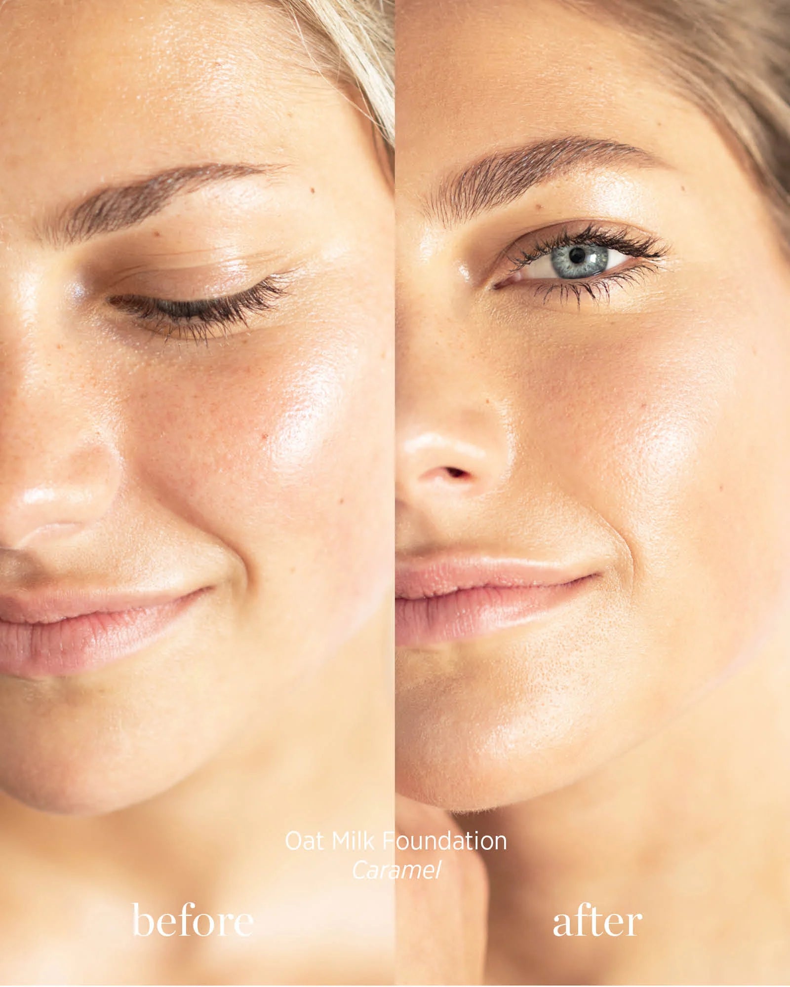 Oat Milk Natural Dewy Liquid Foundation | Lightweight Buildable Coverage