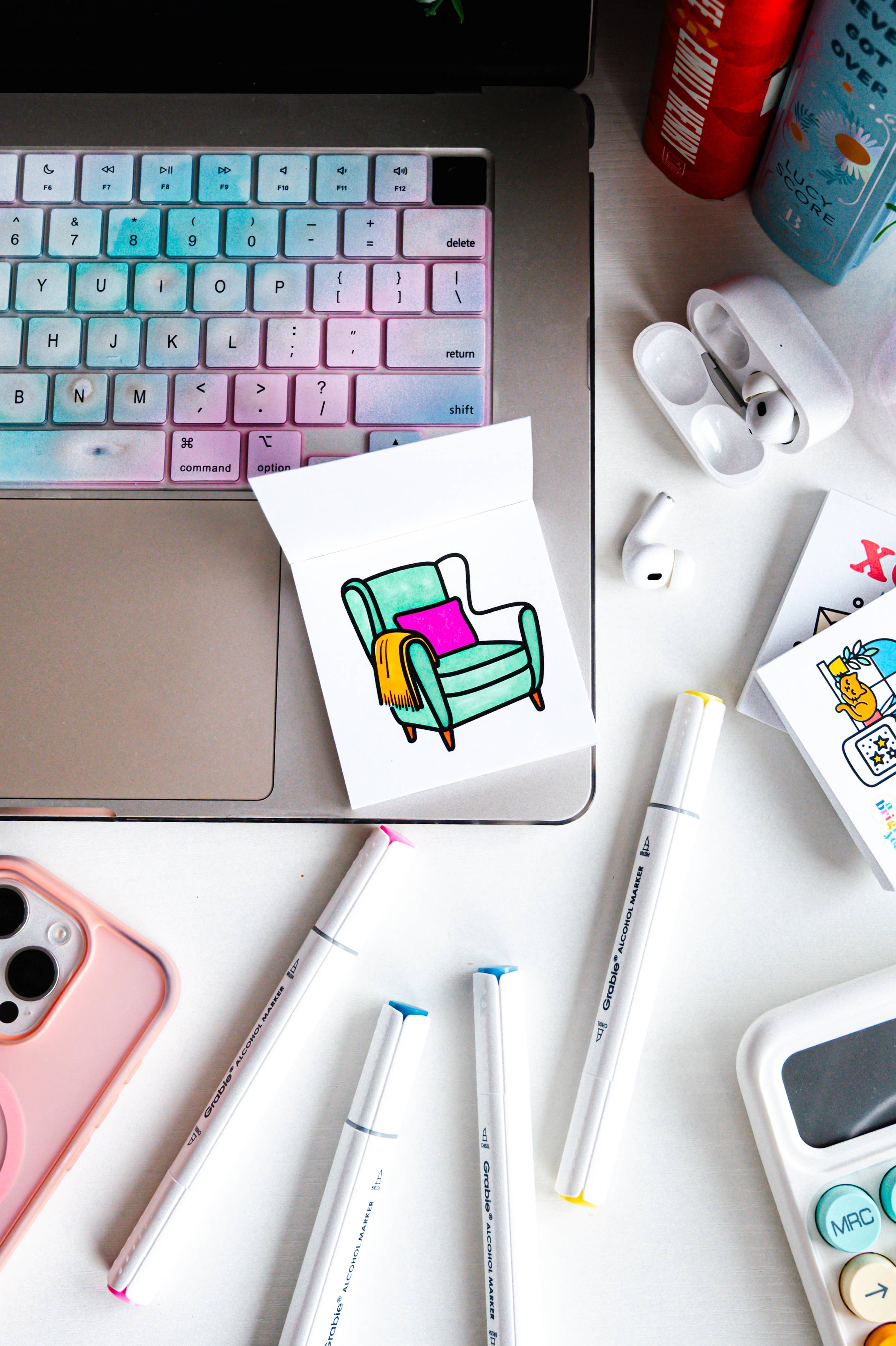 Hygge Mini Coloring Book | Pocket-Sized Coloring Book for Adults