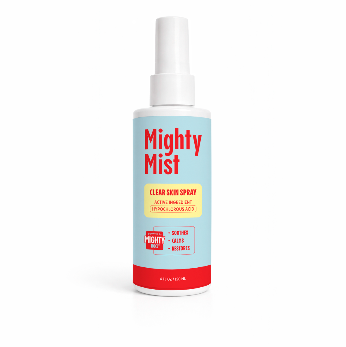 Mighty Mist Clear Skin Spray | Hypochlorous Acid Facial Spray for Acne, Eczema, Rosacea