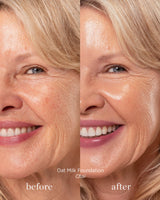 Oat Milk Natural Dewy Liquid Foundation | Lightweight Buildable Coverage