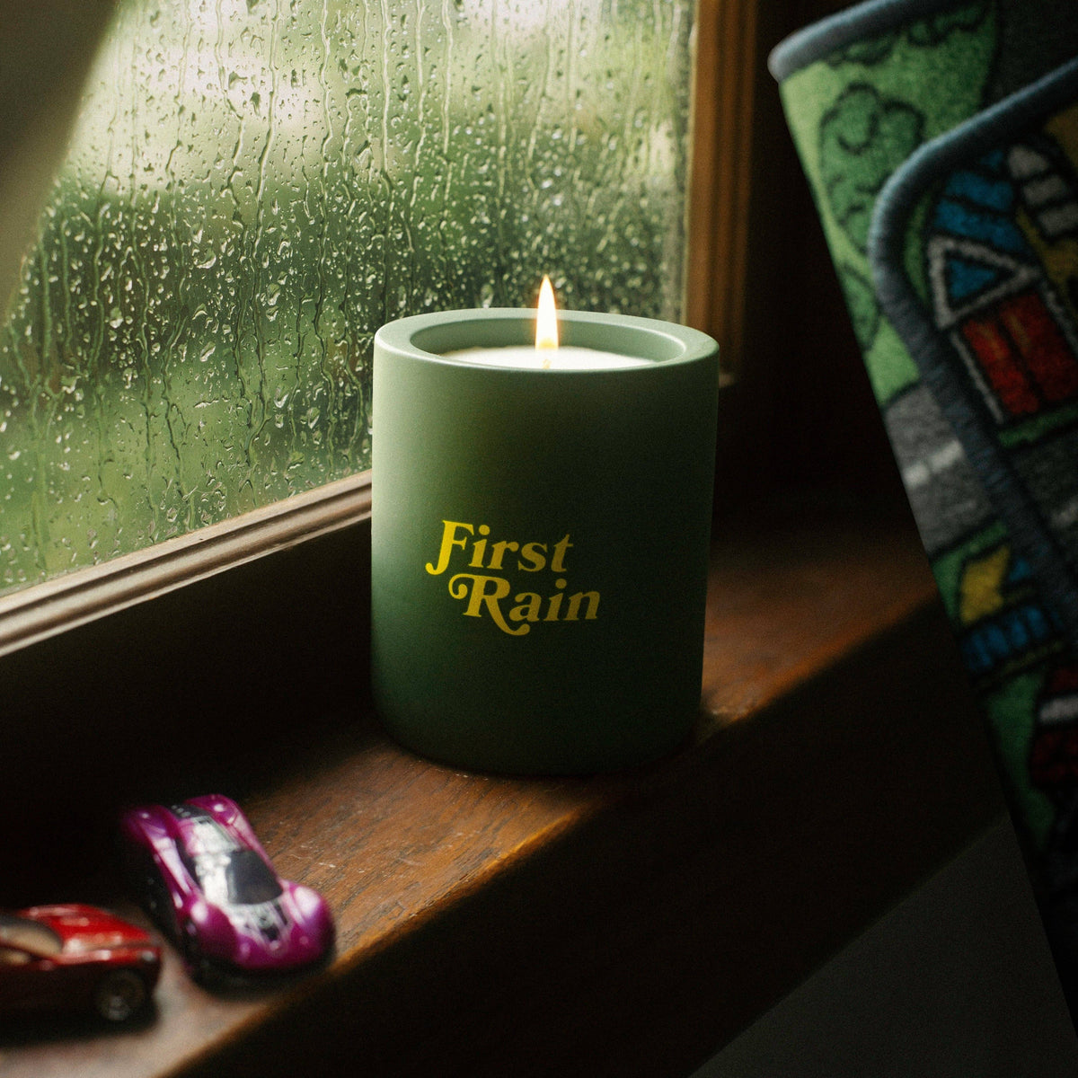 First Rain Scented Soy Hand-Poured Candle