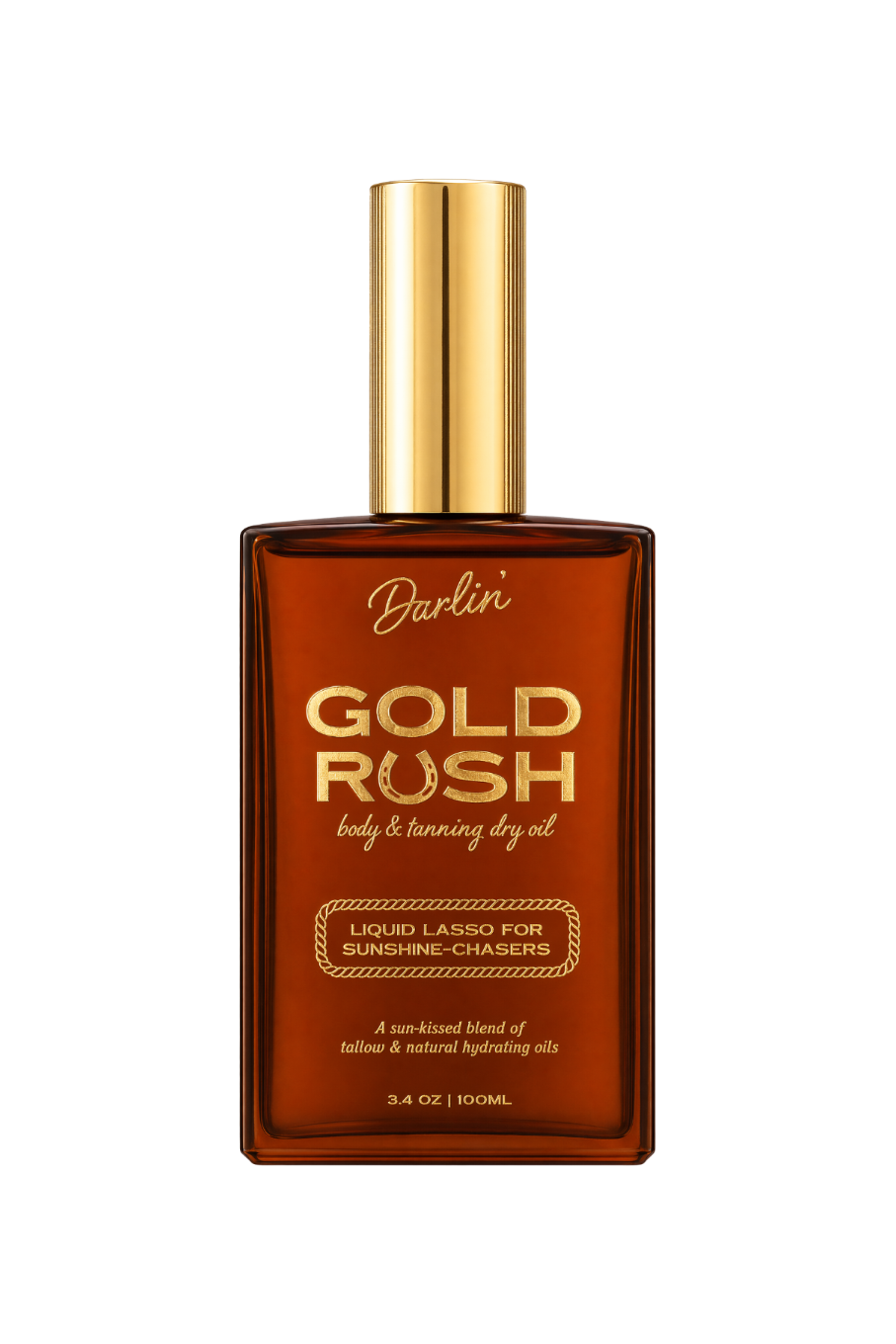 Gold Rush Body Oil |Tropical Coconut Vanilla Scented