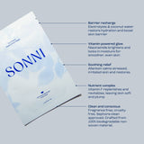 SunDown Restoration Electrolyte Sheet Mask (Pack of 4) | Cooling Post-Sun Recovery Mask
