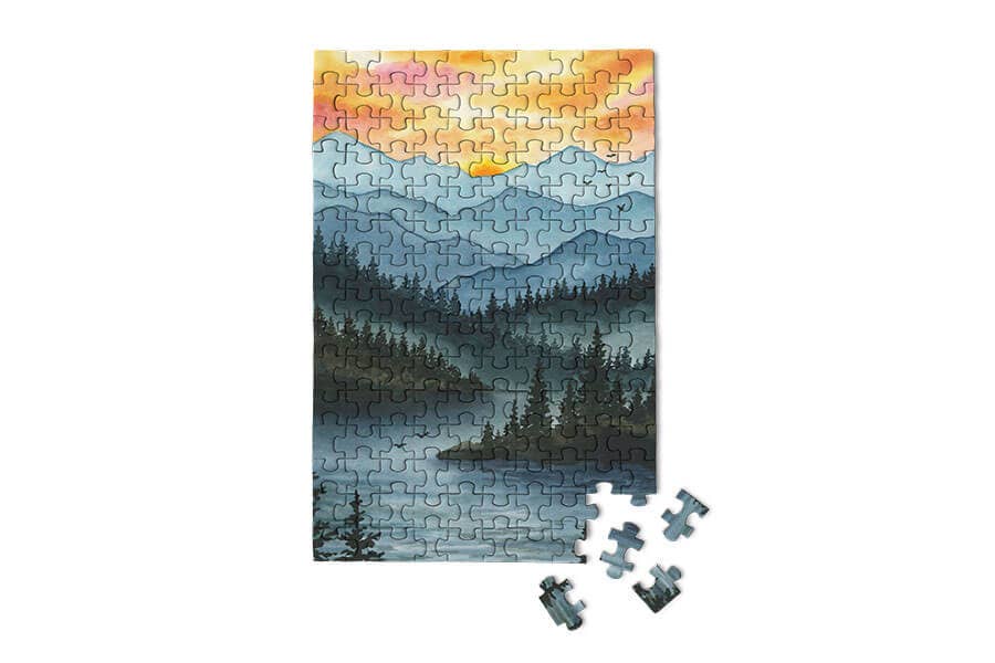 Great Smoky Mountains National Park Mini Puzzle | 150-Piece Landscape Jigsaw Puzzle
