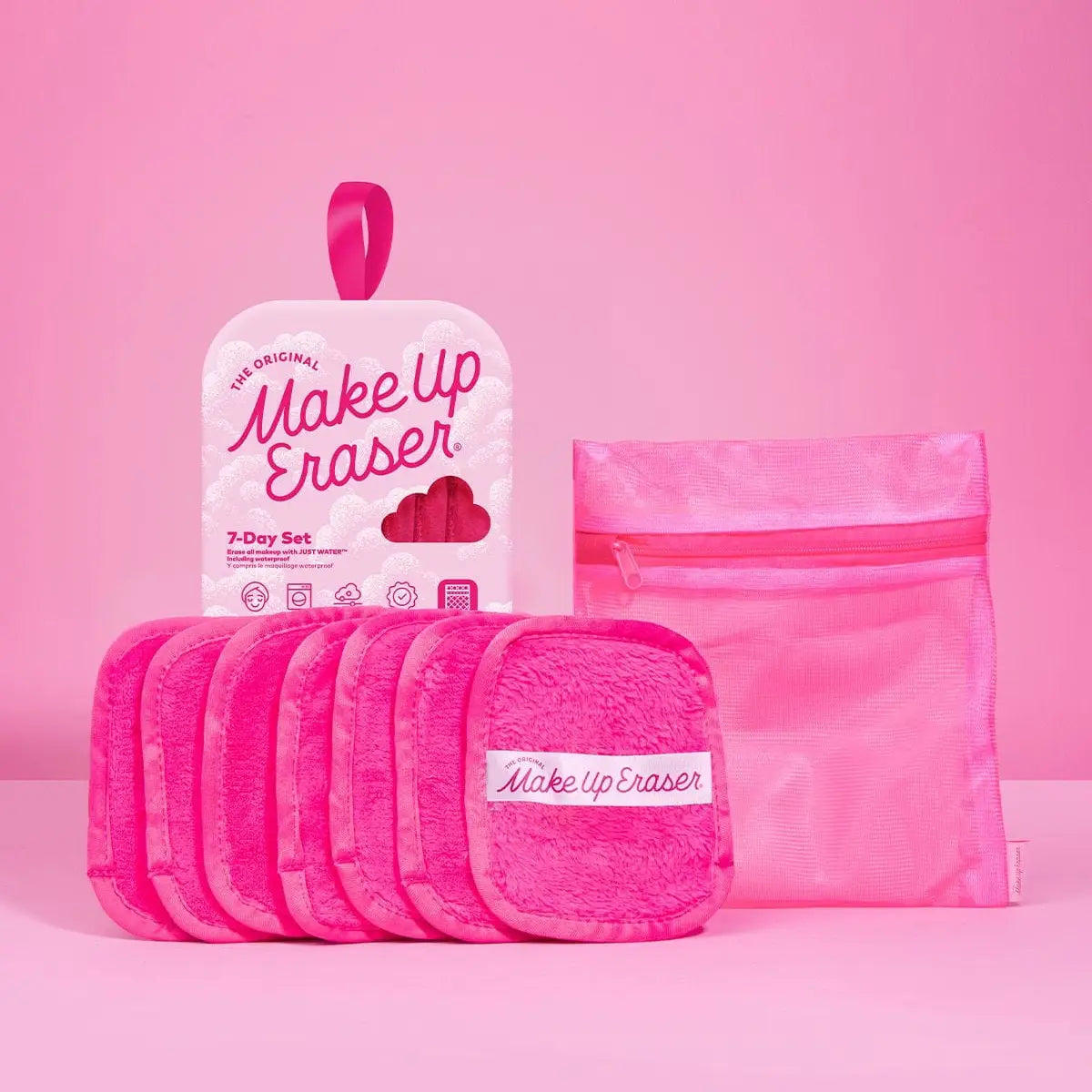 MakeUp Eraser® Reusable Makeup Remover Cloth Set – 7 Pack with Laundry Bag